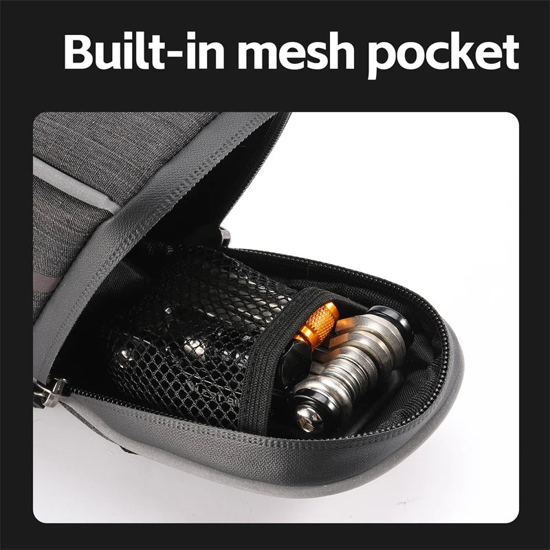 WEST BIKING Reflective Bike Saddle Bag