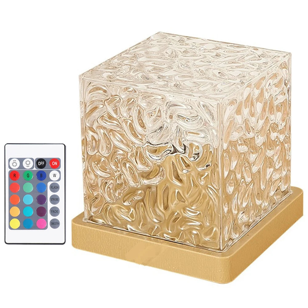 Flame Crystal 16-Color Ripple Lamp