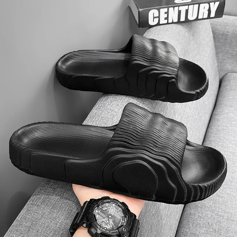 Men's Genuine Leather Home Slippers