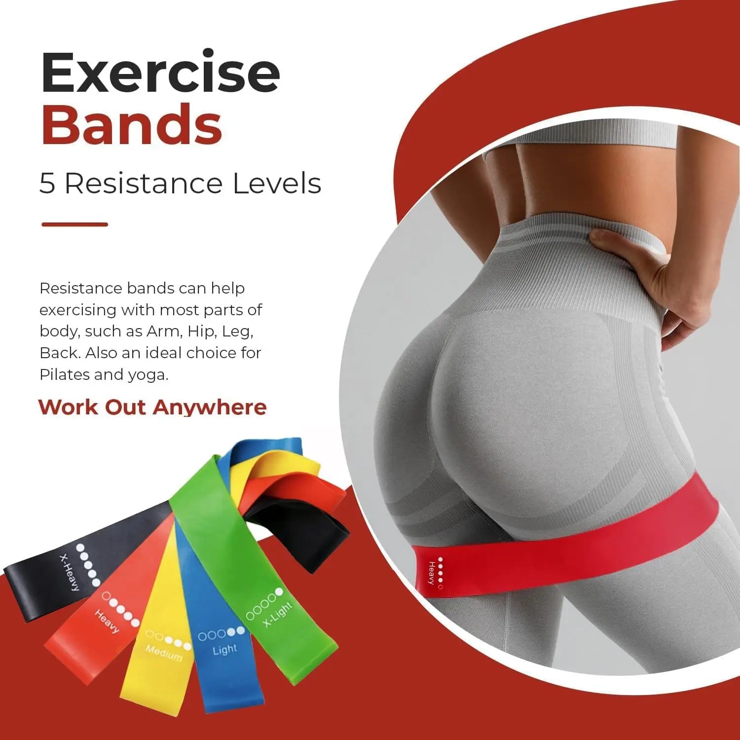 Yoga Ring & Resistance Band Set