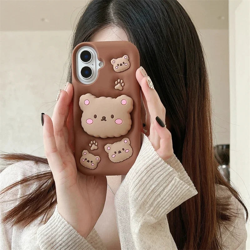 Rilakkuma Bear 3D Grip Samsung Case