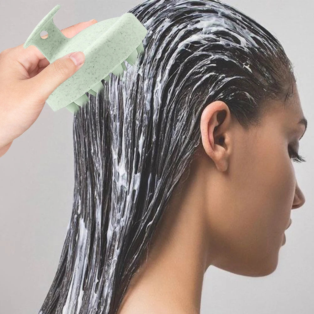 Head Massage Shampoo Brush with Handle