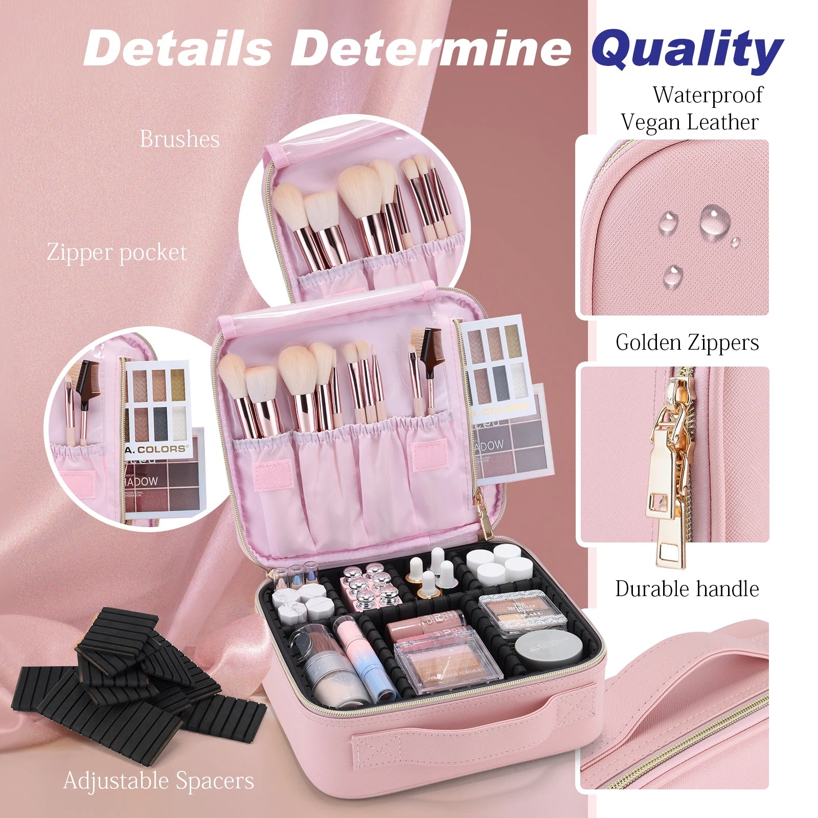 Pro Makeup & Brush Travel Organizer