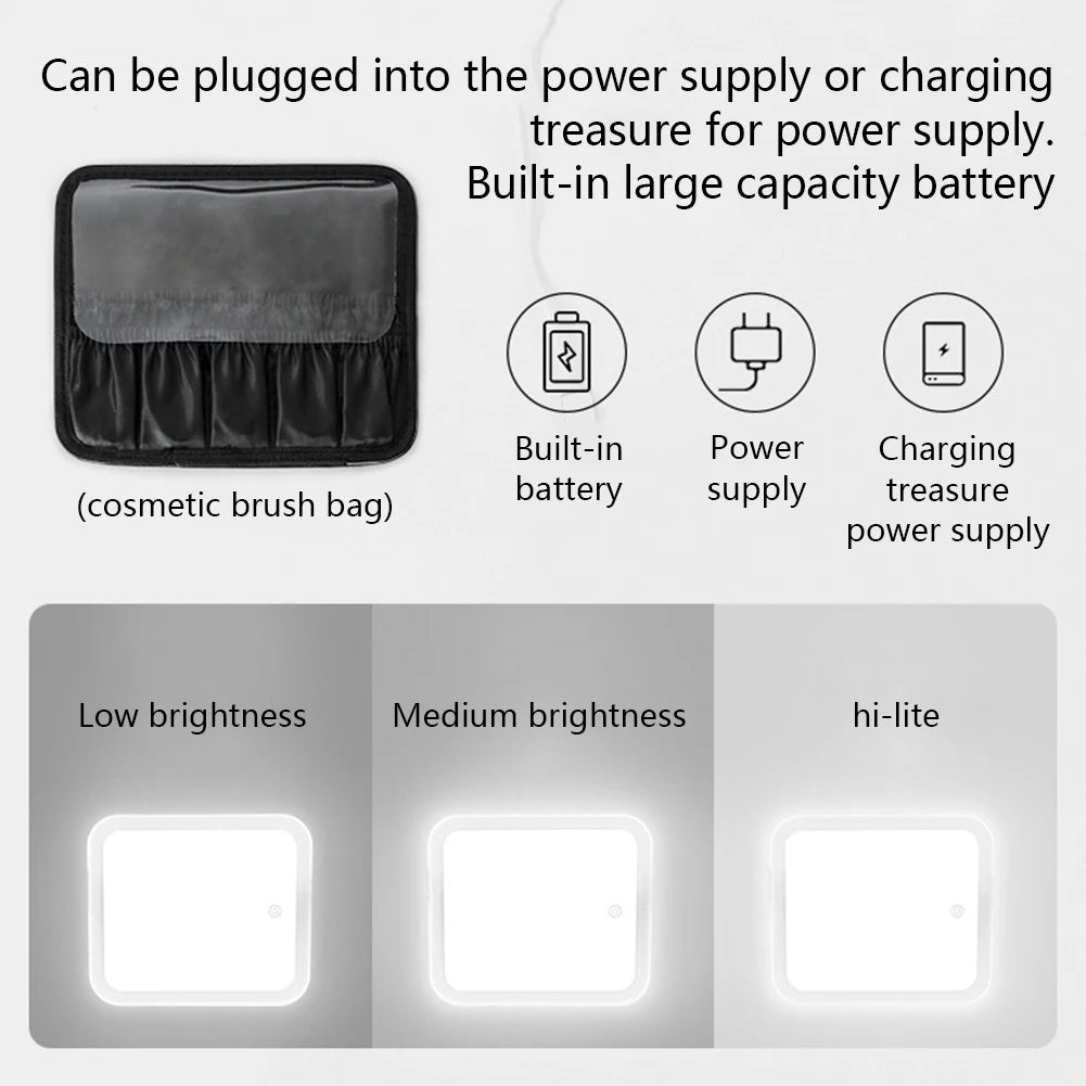 Smart LED Cosmetic Case with Mirror