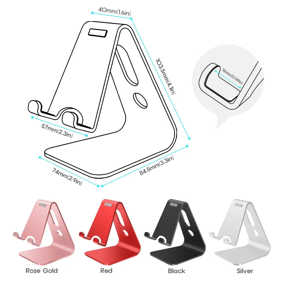Universal Aluminum Desk Phone Stand