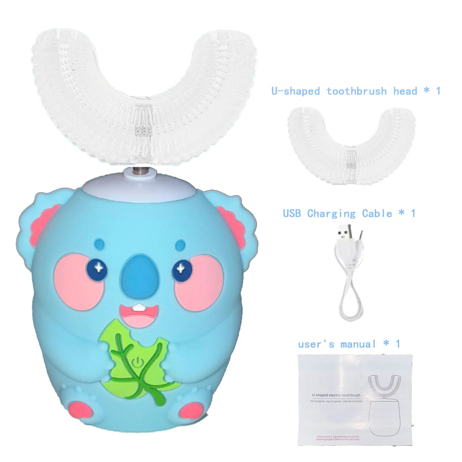 Cartoon U-Shaped Toothbrush for Kids