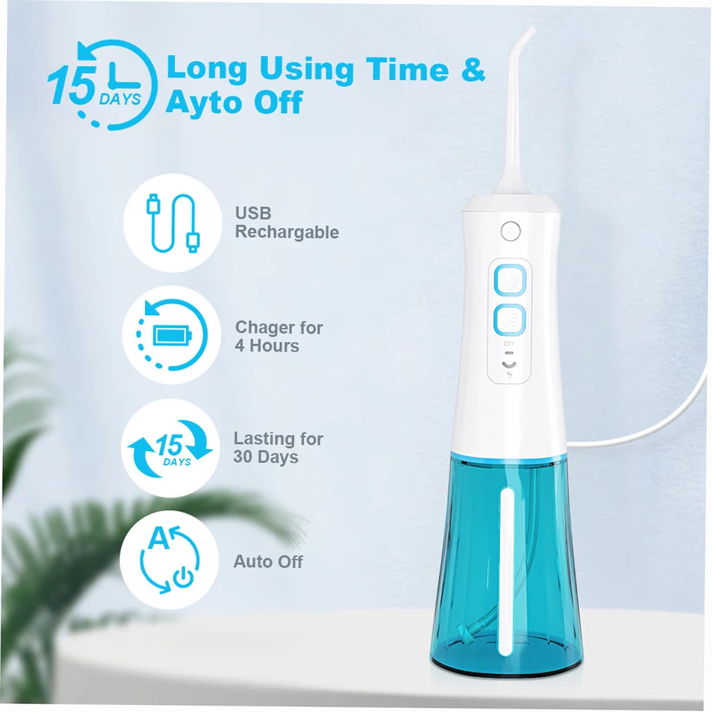 Cordless Water Flosser for Travel & Home