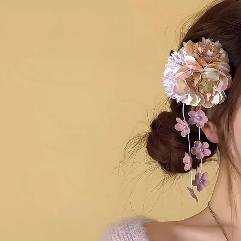 Boho Flower Hair Clips for Women Girls