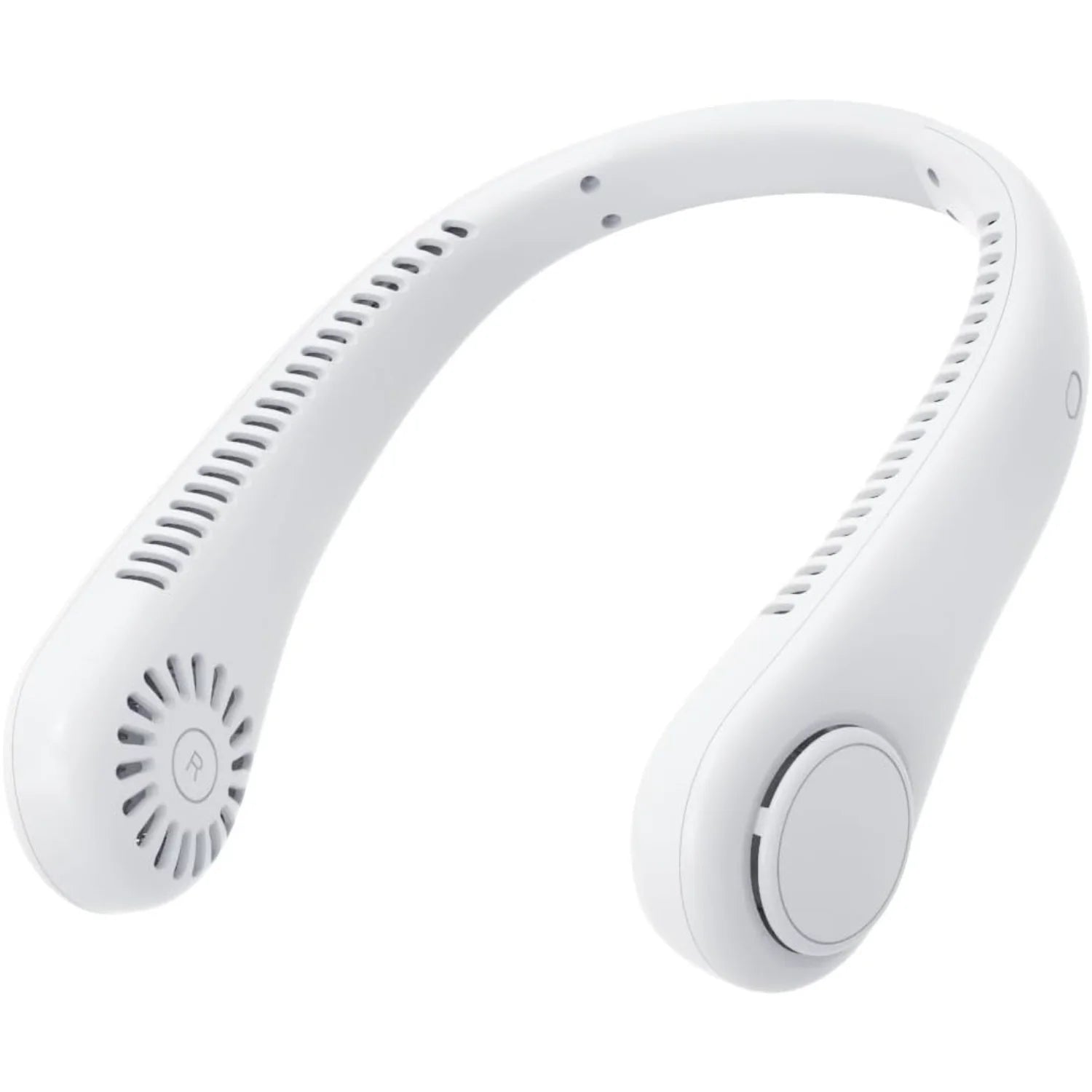 Leafless USB Hanging Neck Fan - White