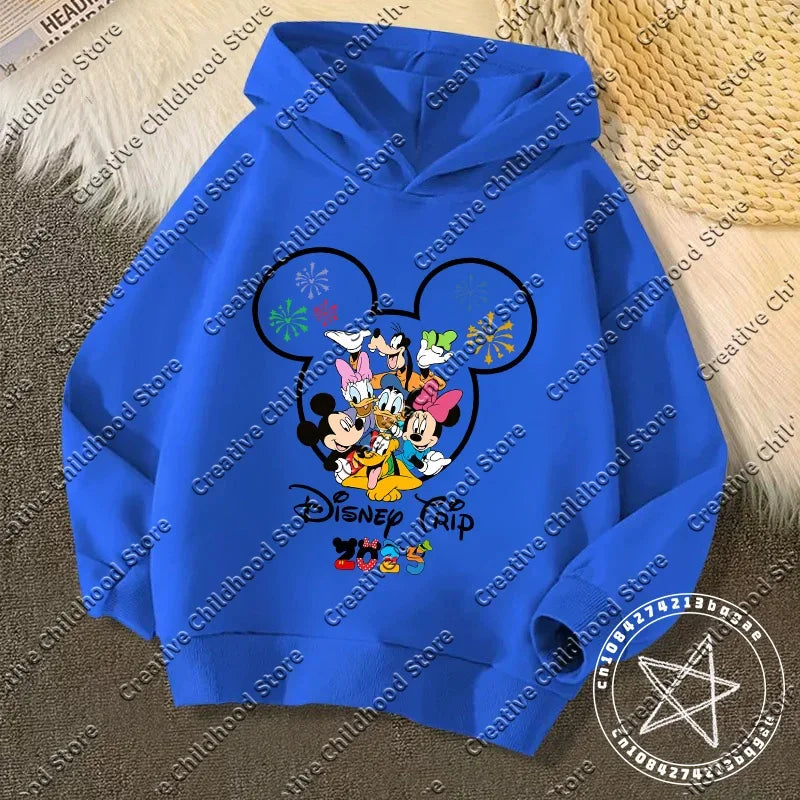 Disney Kawaii Kids Hoodie – 2025 Trip