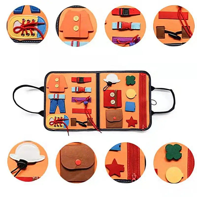 Montessori Sensory Life Skills Board