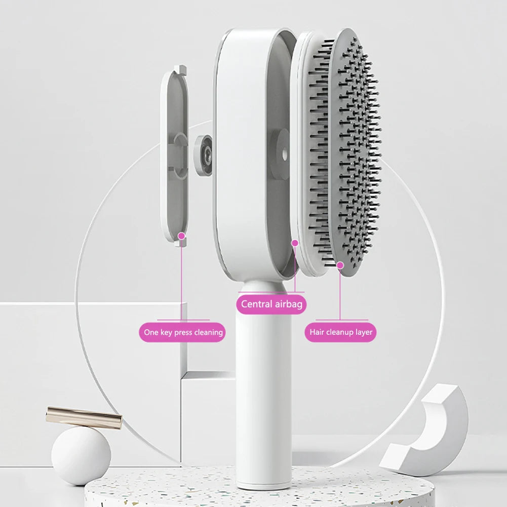 Self Cleaning Scalp Massage Hair Brush
