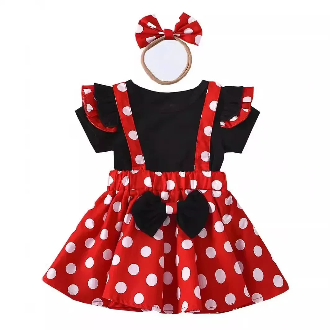 Minnie Mouse Polka Dot Dress Set