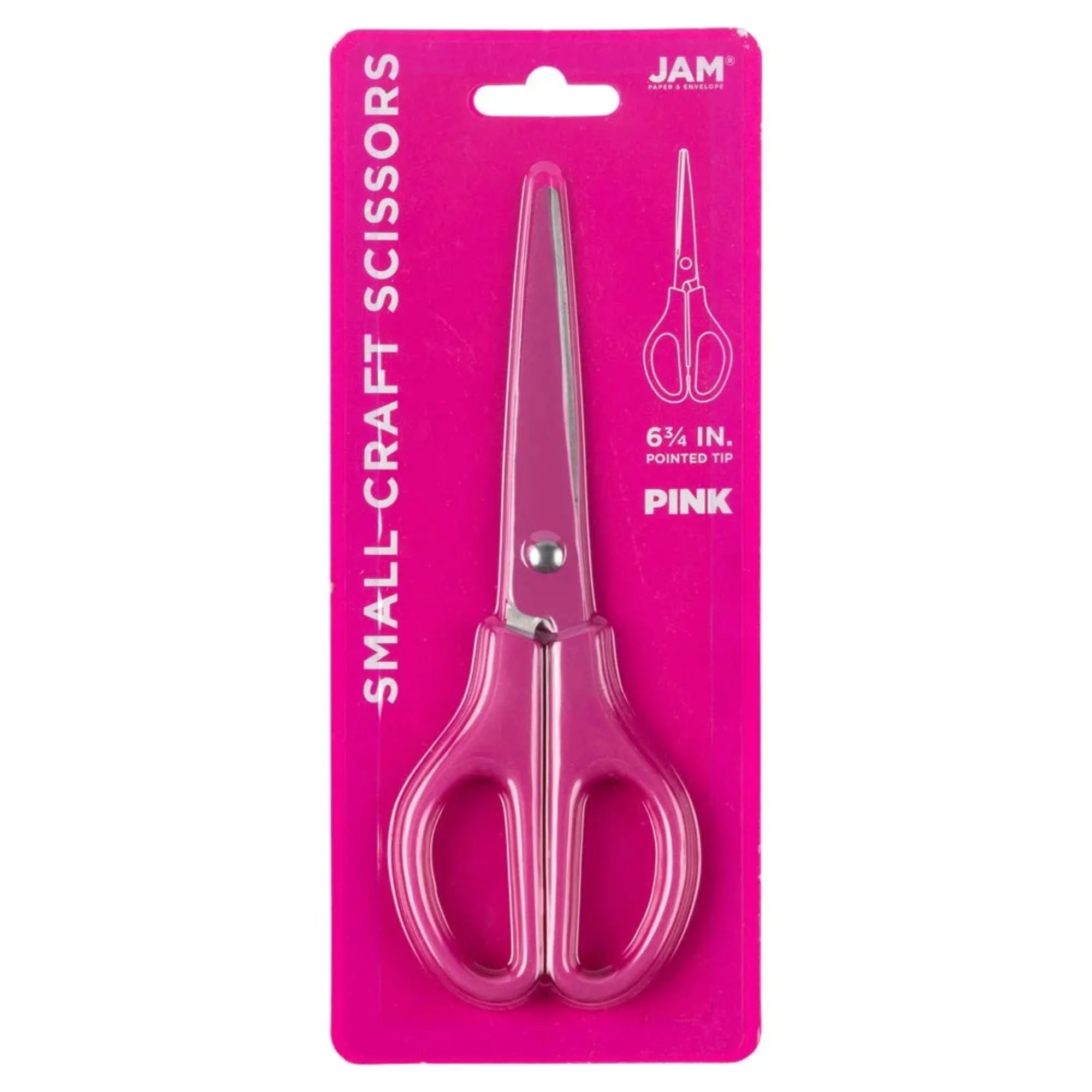 Fuchsia Pink Craft Scissors 6.75" Pointed