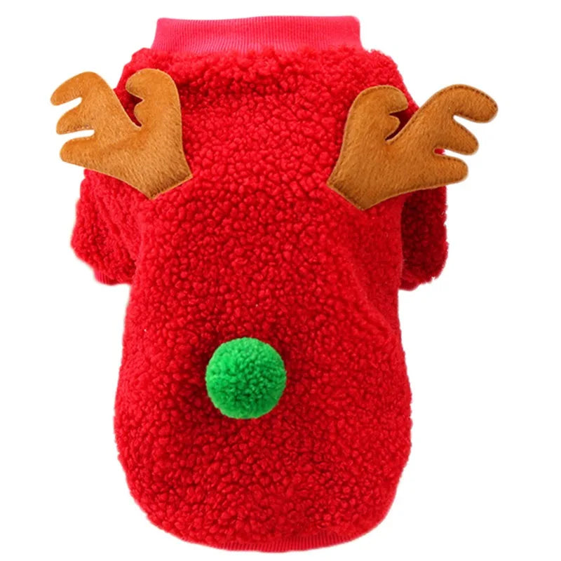 Christmas Fleece Sweater for Small Pets