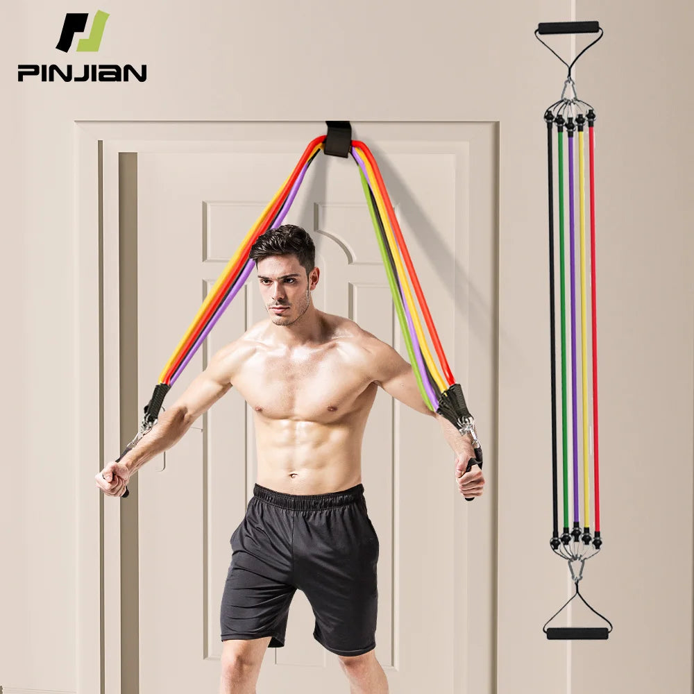 10-14pcs Multi-Function Resistance Bands