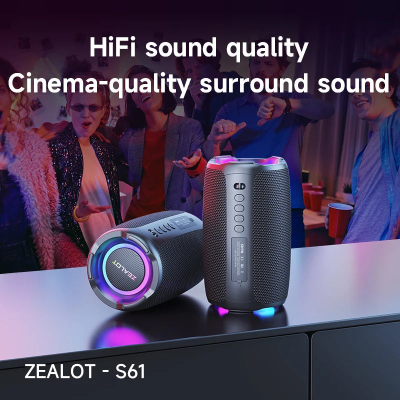 Zealot S61 Waterproof Bluetooth Speaker 10W