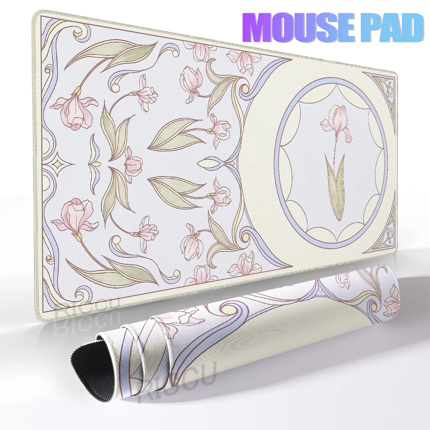 Green Plant Rabbit XXL Mouse Pad