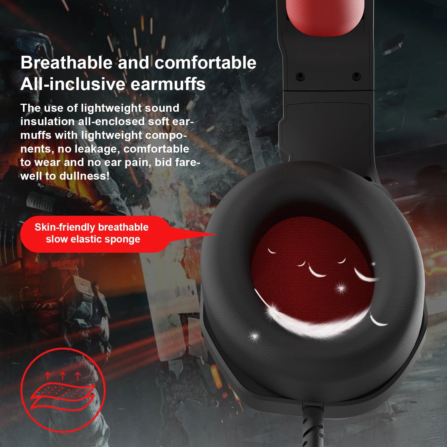 3.5mm Wired Gaming Headset with Mic