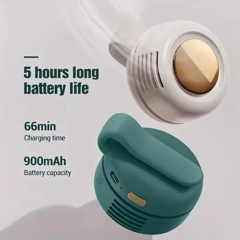 Mini Clip Hanging Neck Fan USB 3-Speed