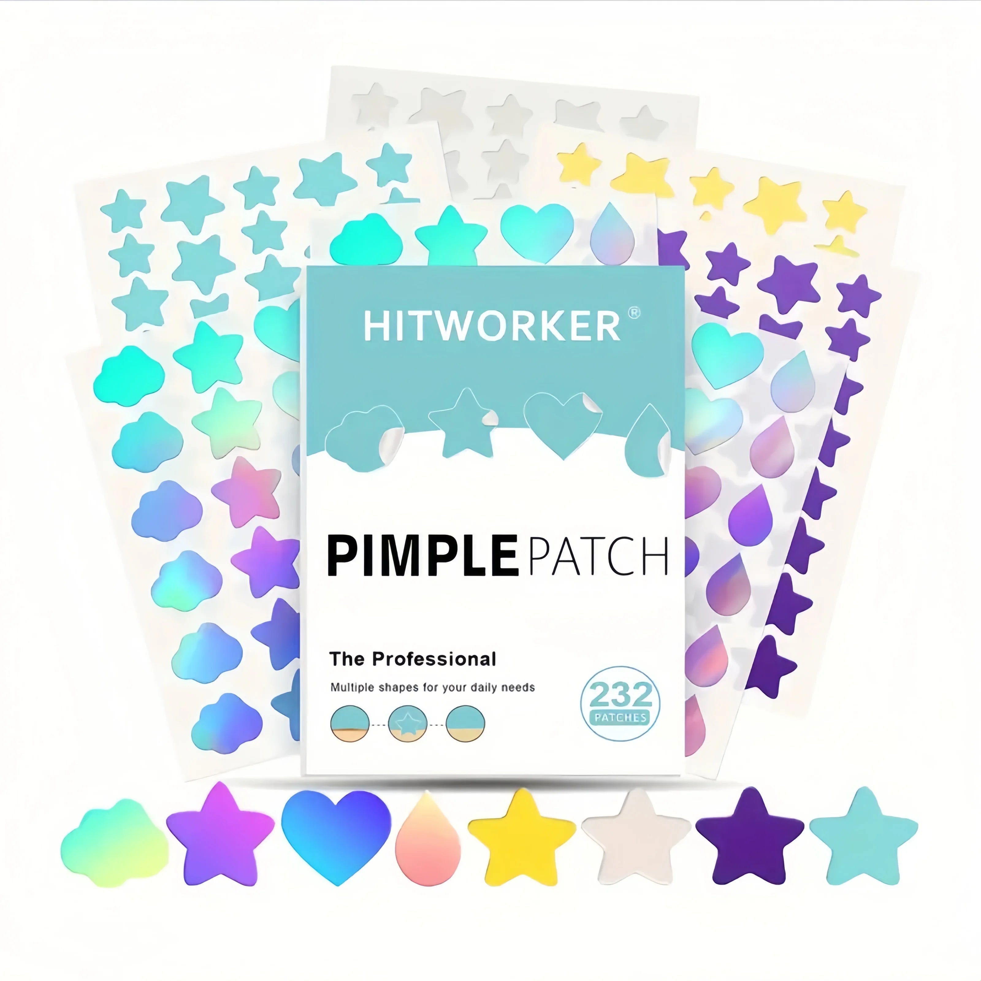 232PCS Hydrocolloid Invisible Acne Patches