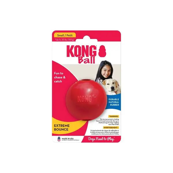 Red Bouncy Ball Dog Toy for Active Pets