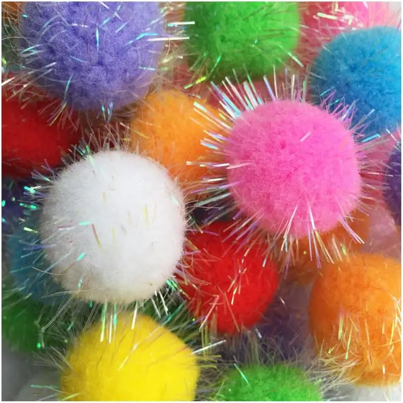 Super Sparkling Cat Chasing Ball 20PCS