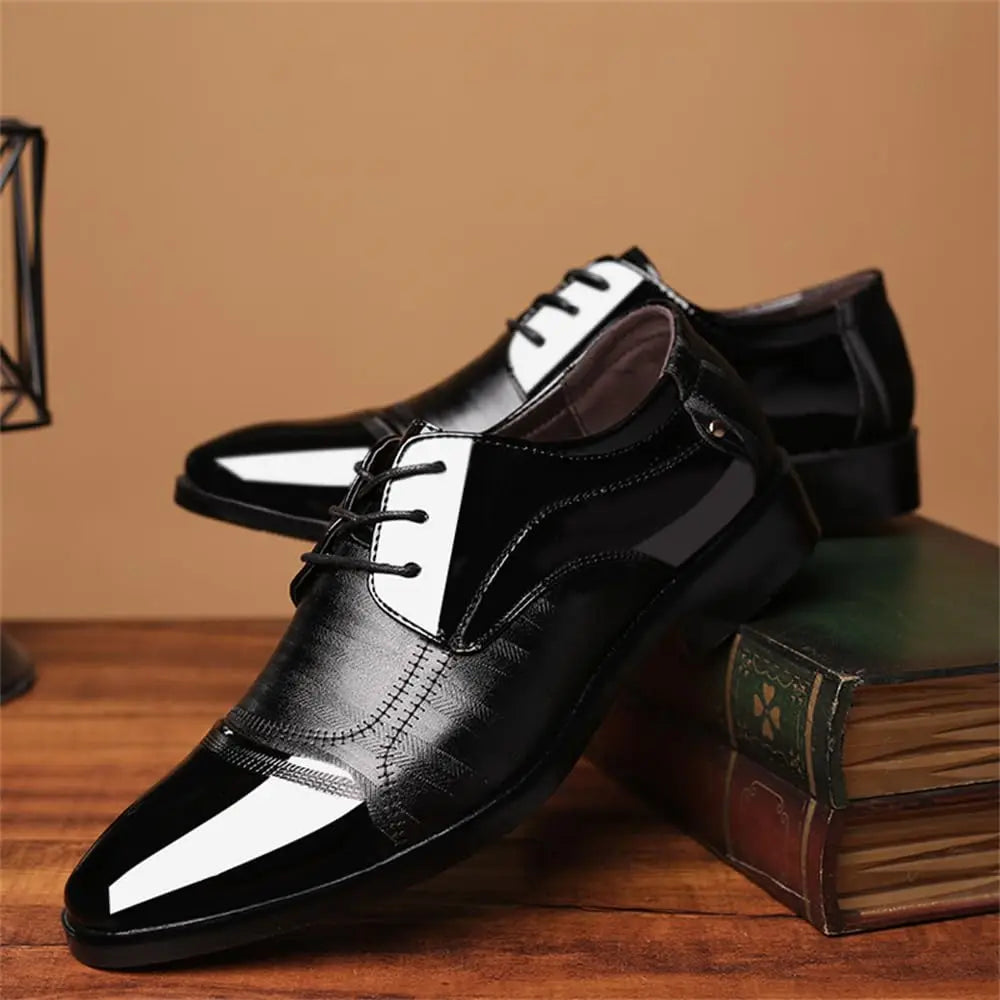 Men’s Patent Leather Business Oxfords
