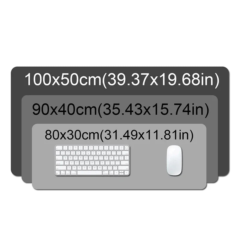 FTVAE Black Rubber Desk Mouse Pad 90x40