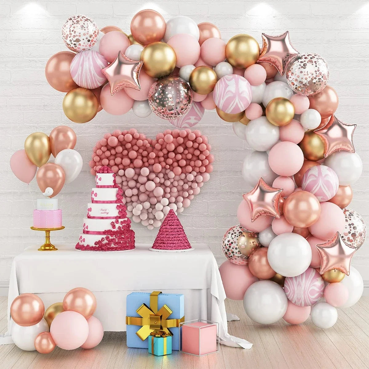 Retro Pink Pastel Macaron Balloon Kit