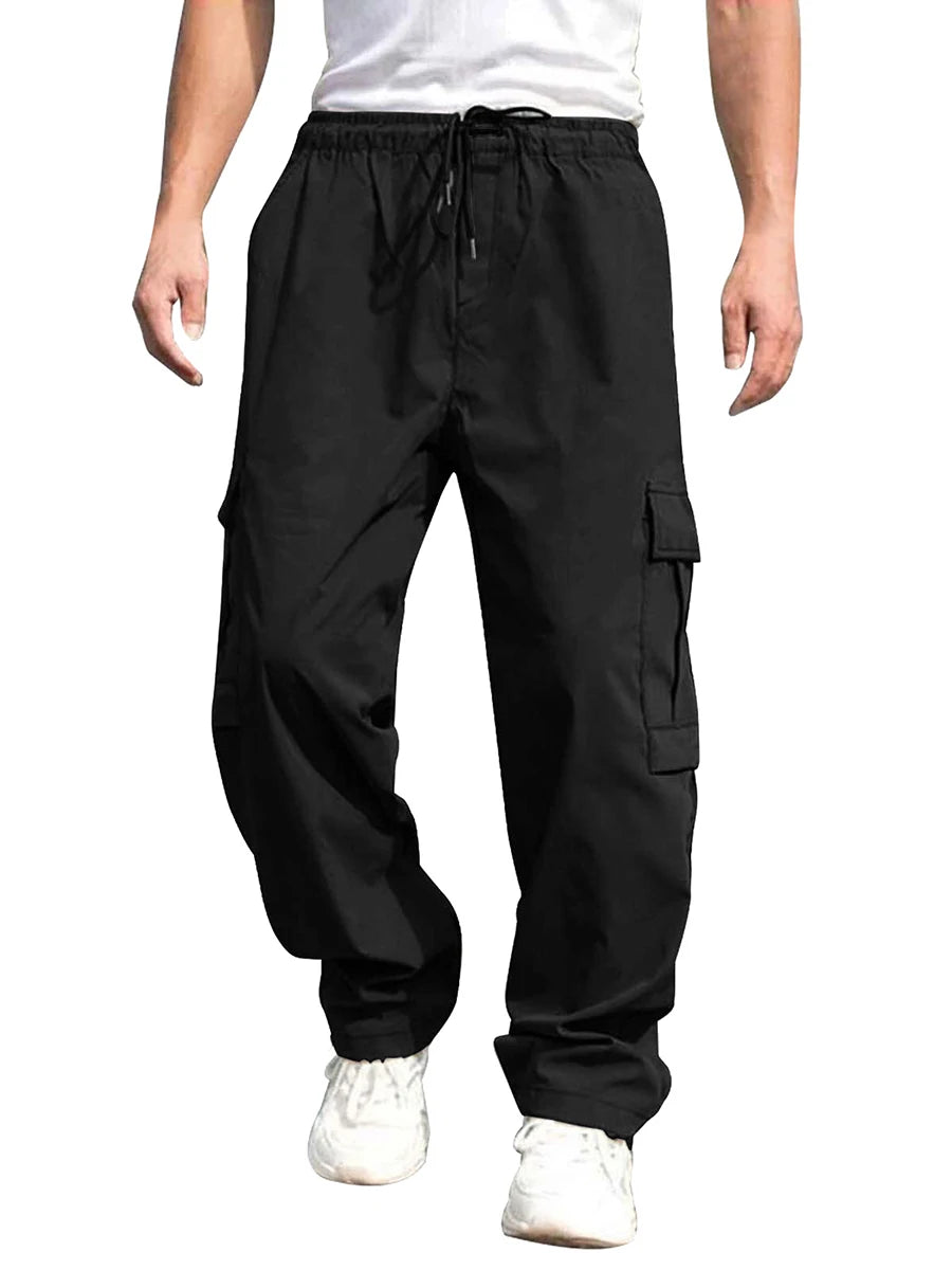 Men’s Loose Cargo Drawstring Pants
