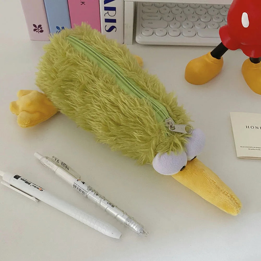 Kiwi Bird Plush Pencil Storage Case