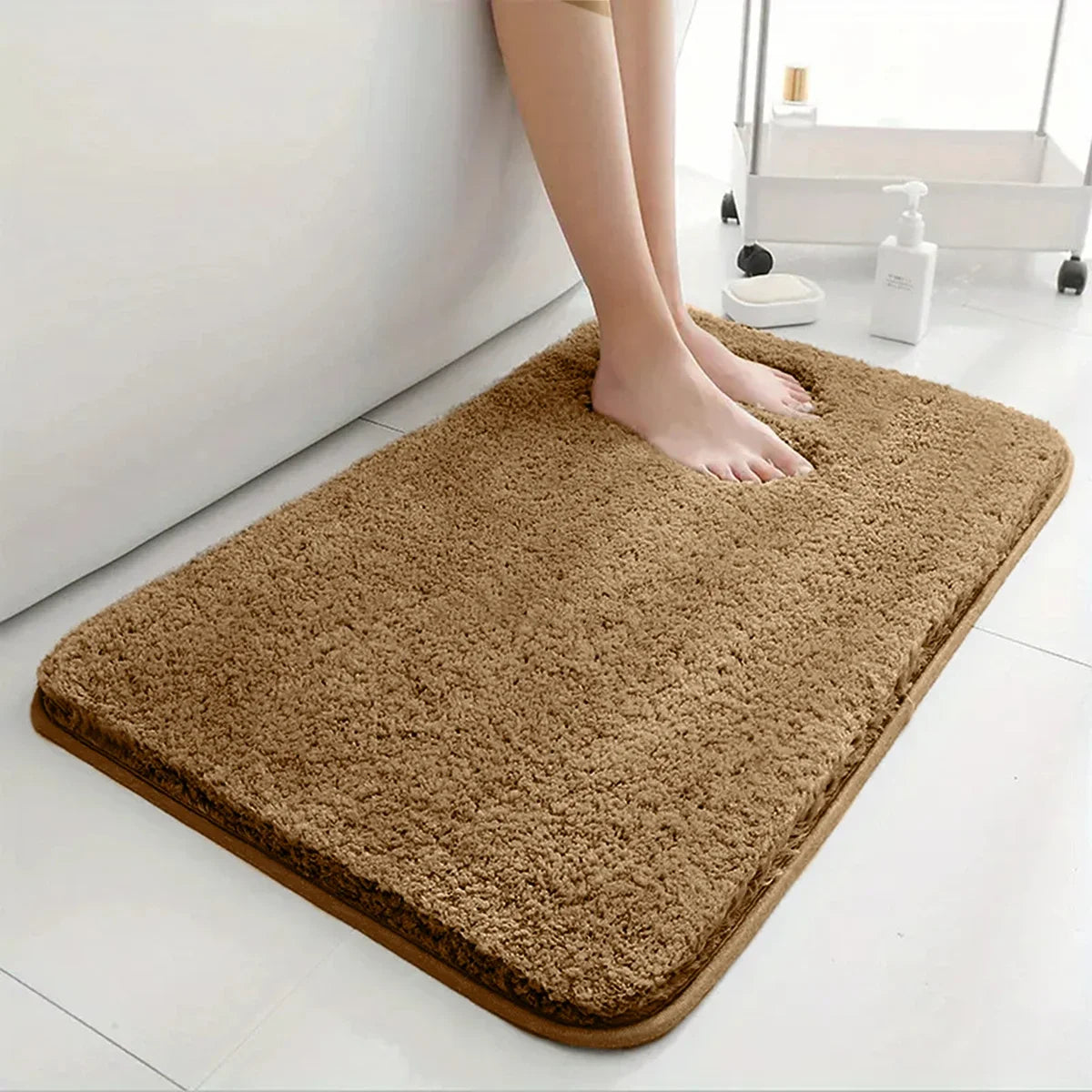 Plush Anti-Slip Bathroom Mat Carpet