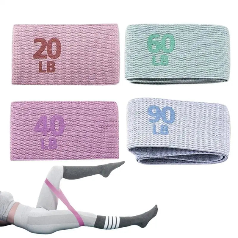 4-Piece Exercise Resistance Bands Set