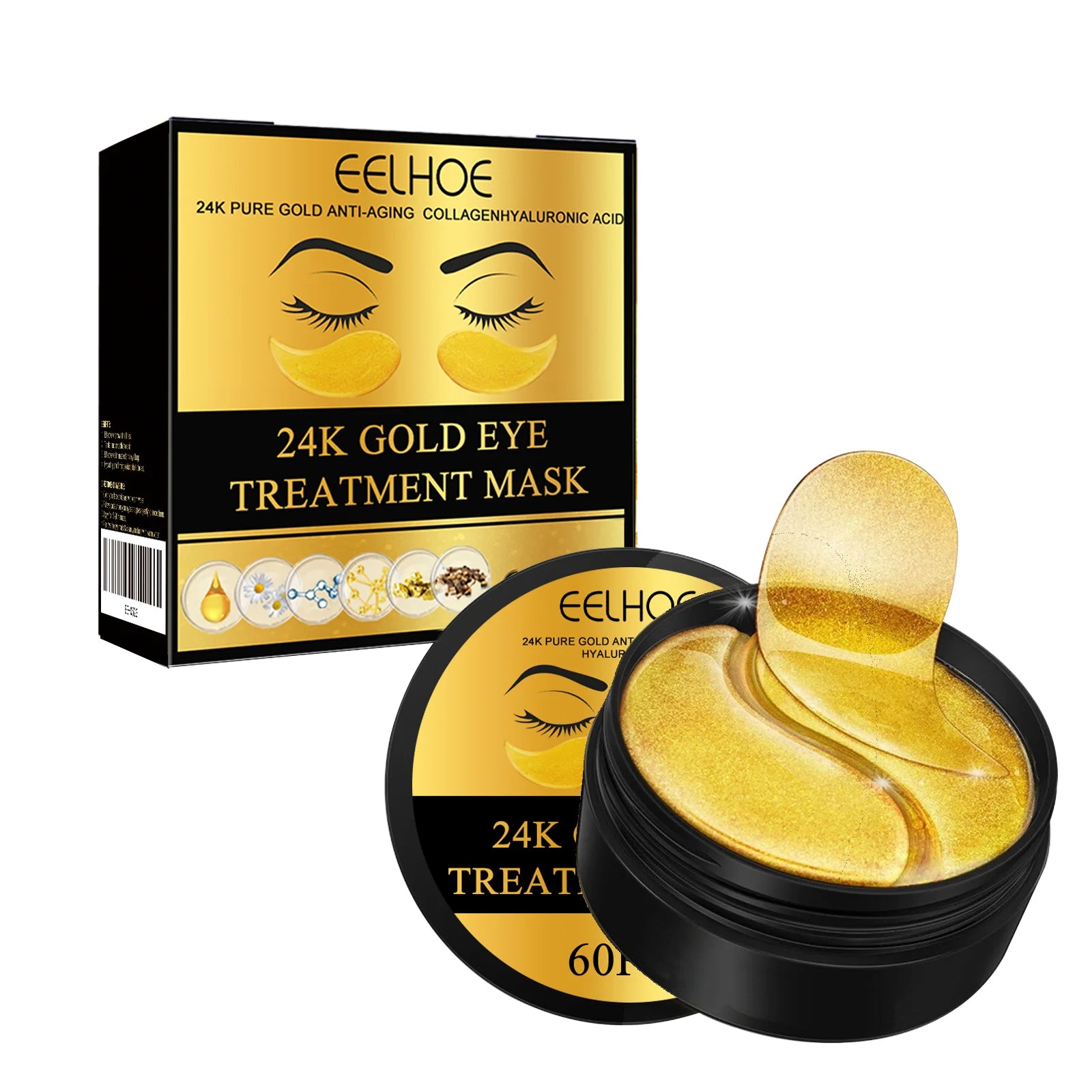 24K Gold Eye Mask – 60PCS Treatment