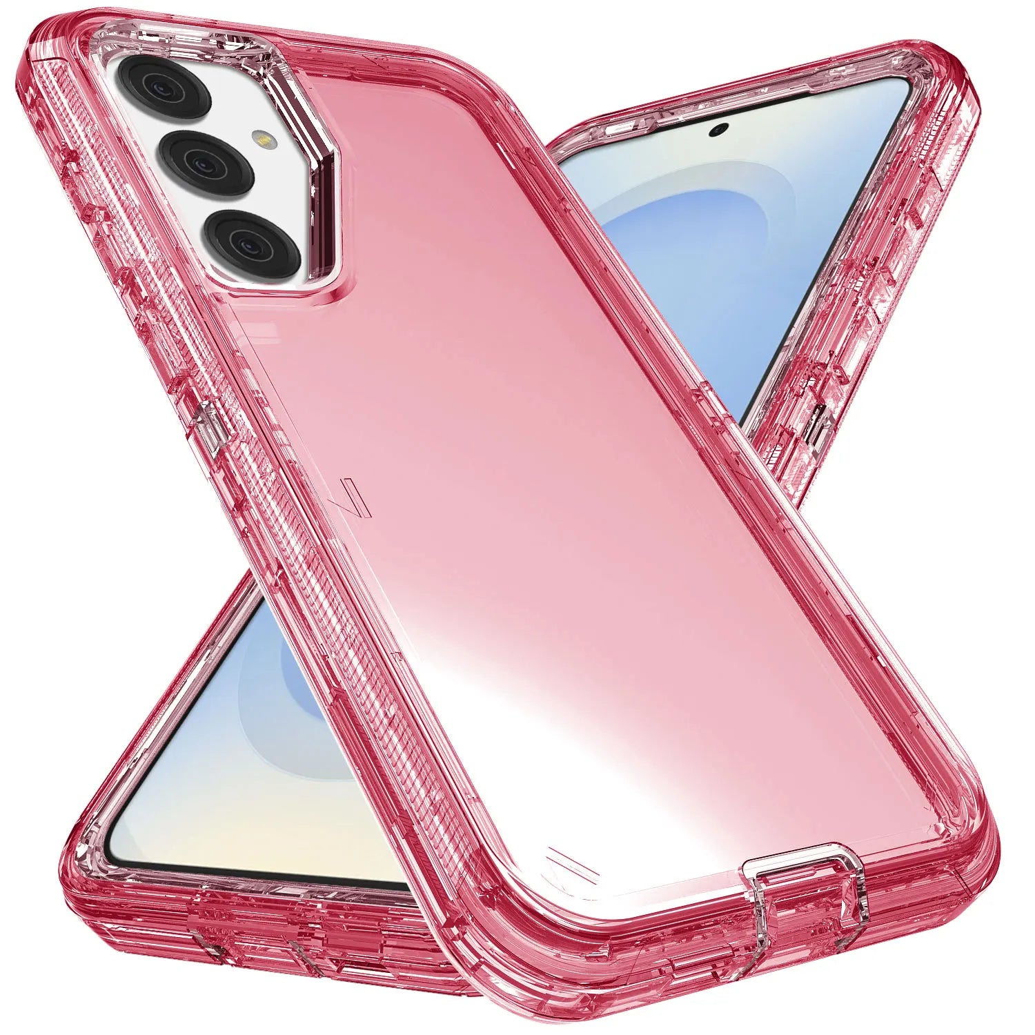 Galaxy S25 Clear Shockproof Case + Glass