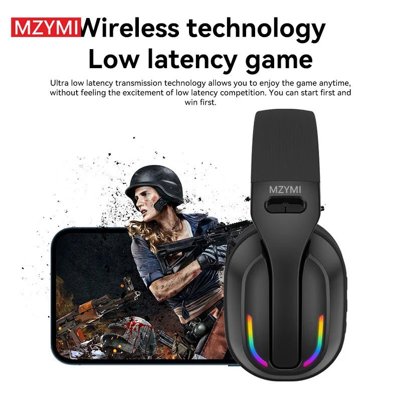 MZYMI B500 Foldable RGB Gaming Headset