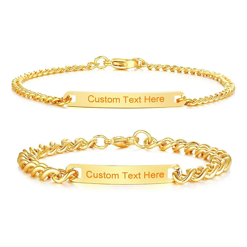 Custom Spotify Code Text Bracelet Set