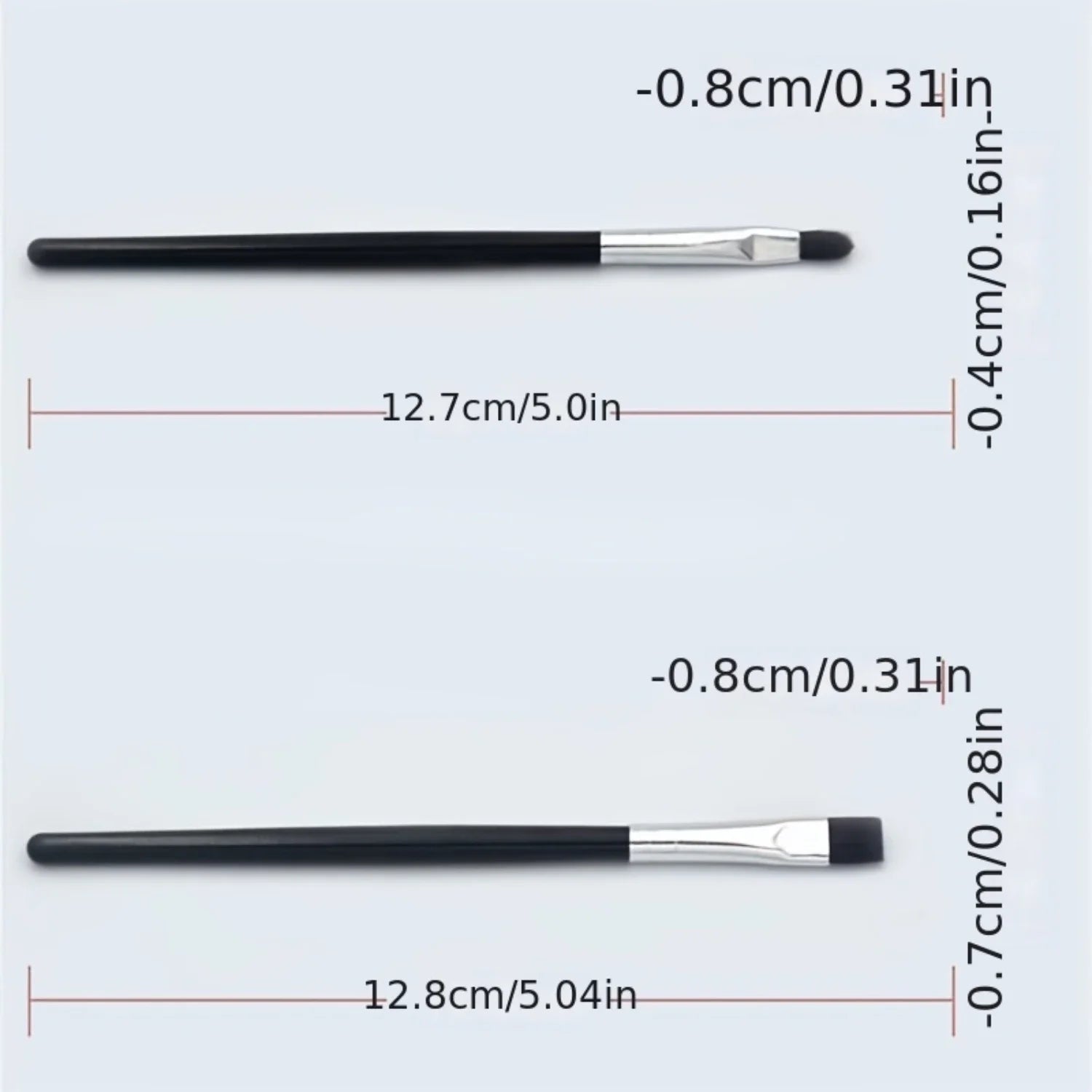 7pcs Black Essential Makeup Brush Set