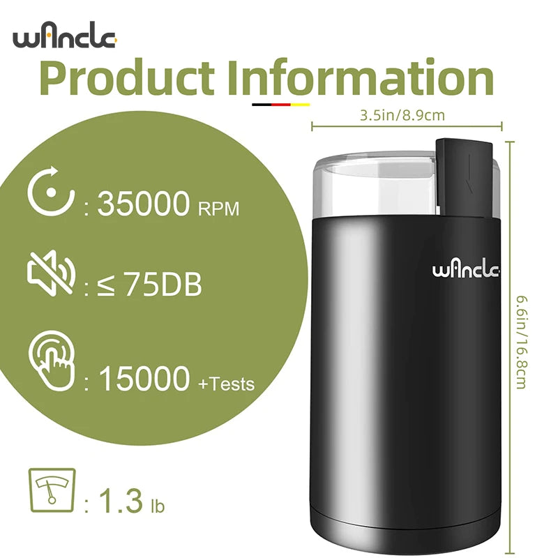 200W High-Power Coffee Bean Grinder