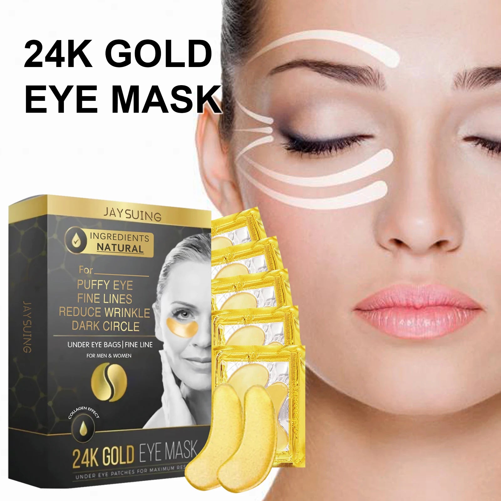 Jaysuing 24K Gold Collagen Eye Mask