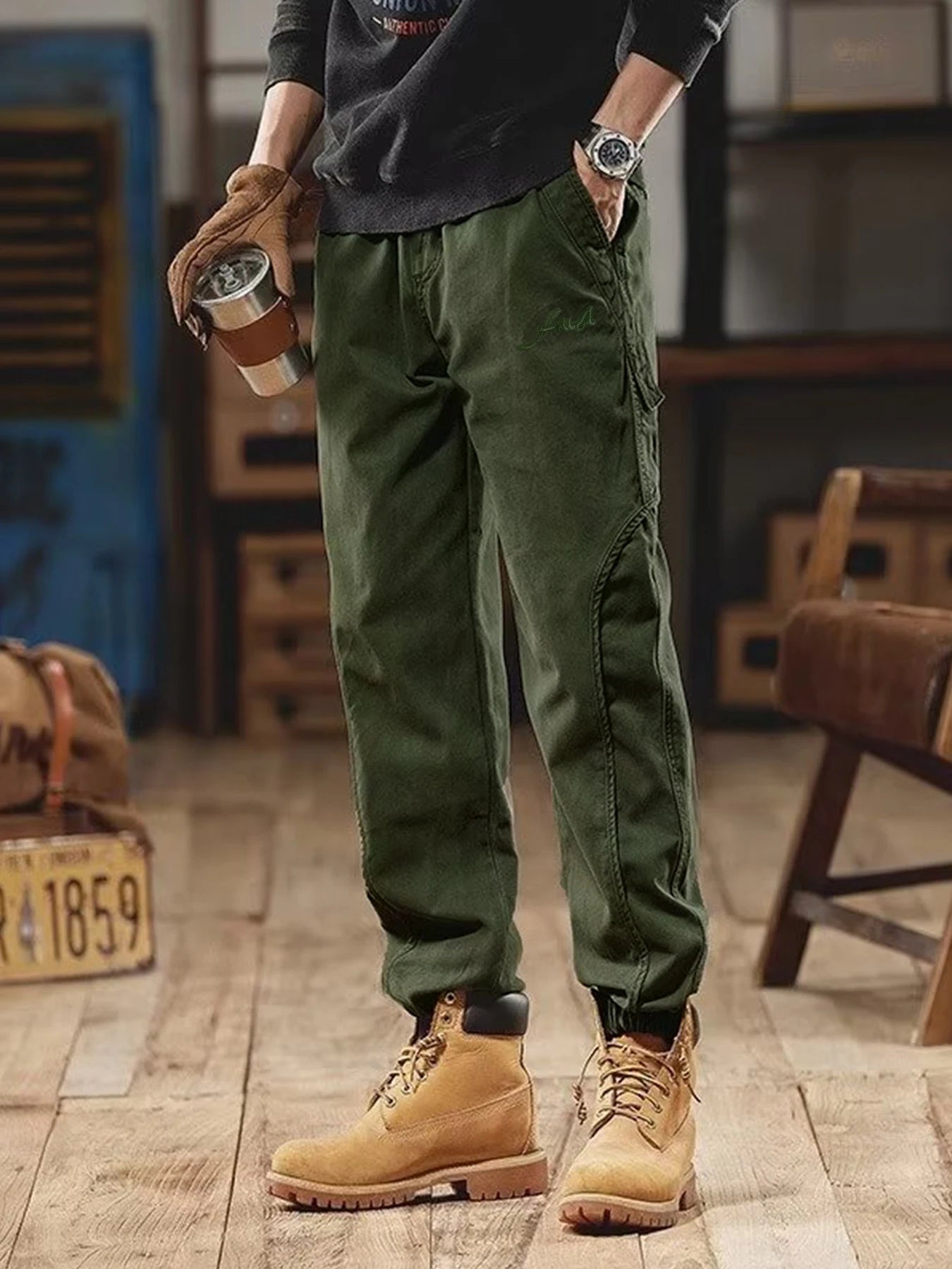 Men’s Tactical Quick-Dry Cargo Joggers