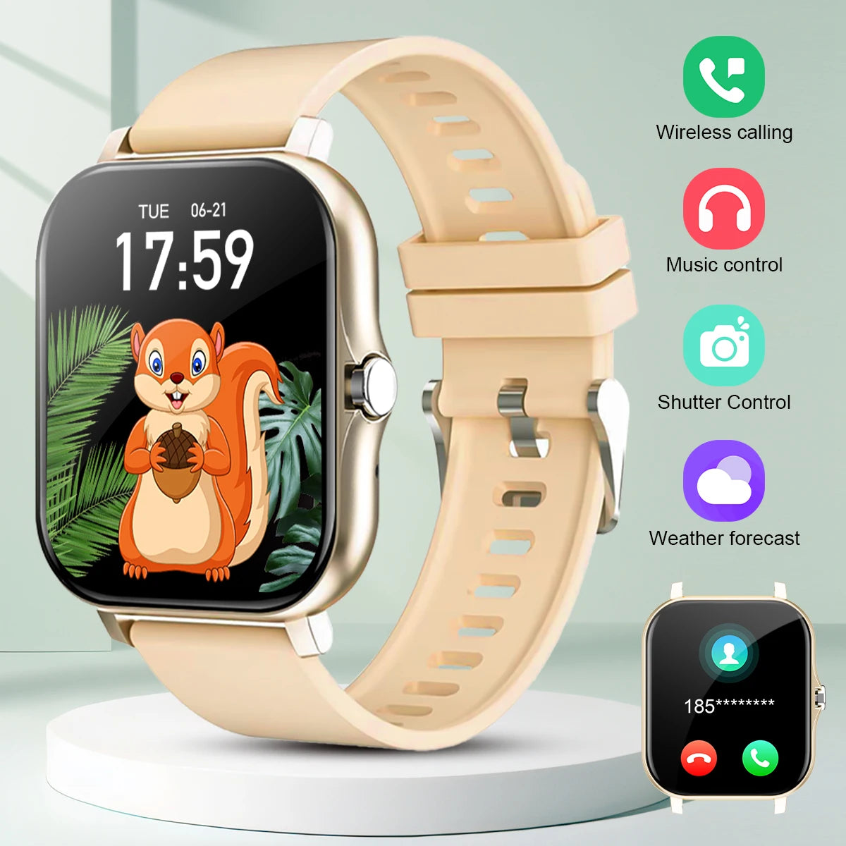 Bluetooth Call Fitness Smart Watch