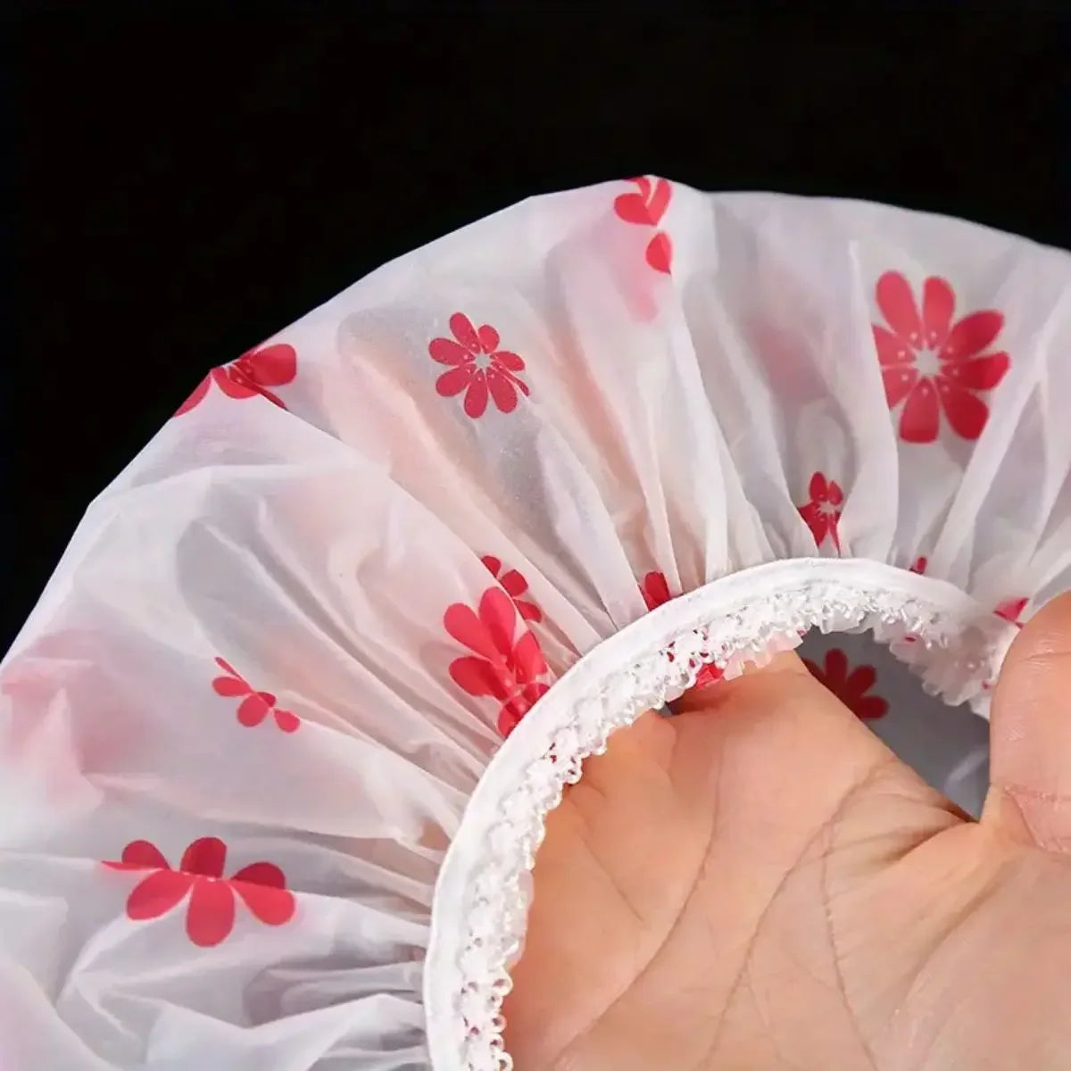 Chic Floral Waterproof Shower Cap