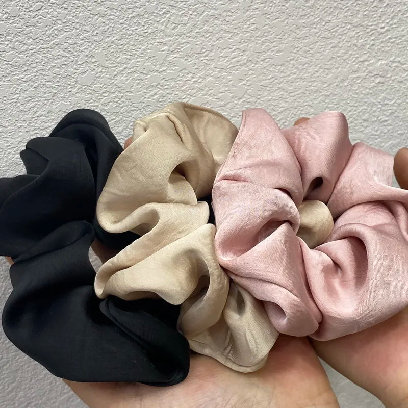 Elegant Satin Silk Hair Scrunchies