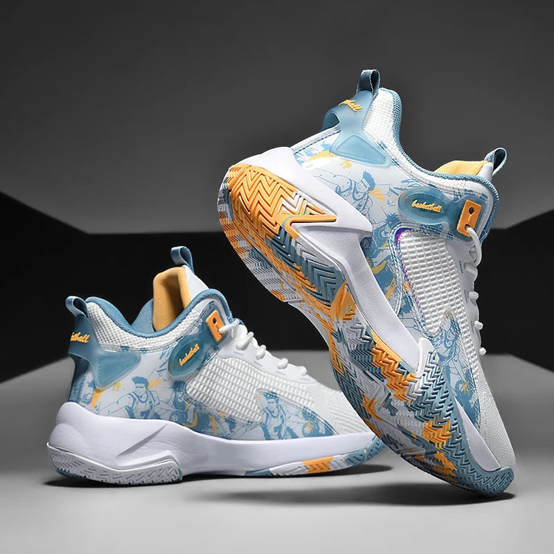Men's Breathable Running Basketball Shoes