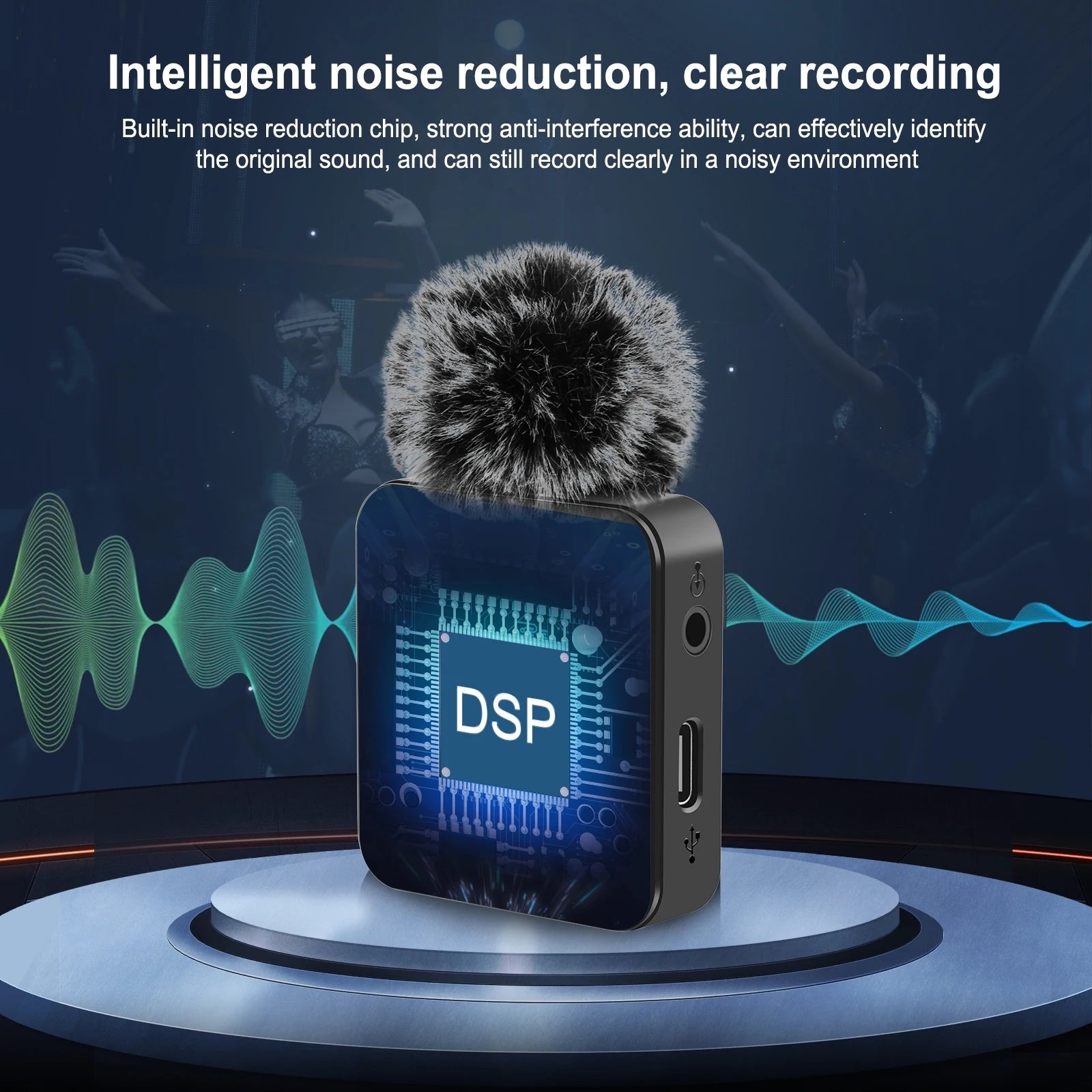 PULUZ Wireless Lavalier Mic for Smartphones