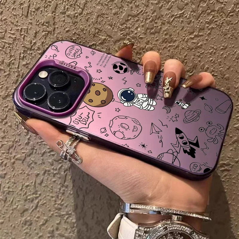 Astronaut Cartoon TPU Case for iPhone