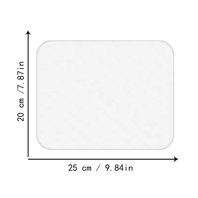 Tempered Glass Transparent Mouse Pad