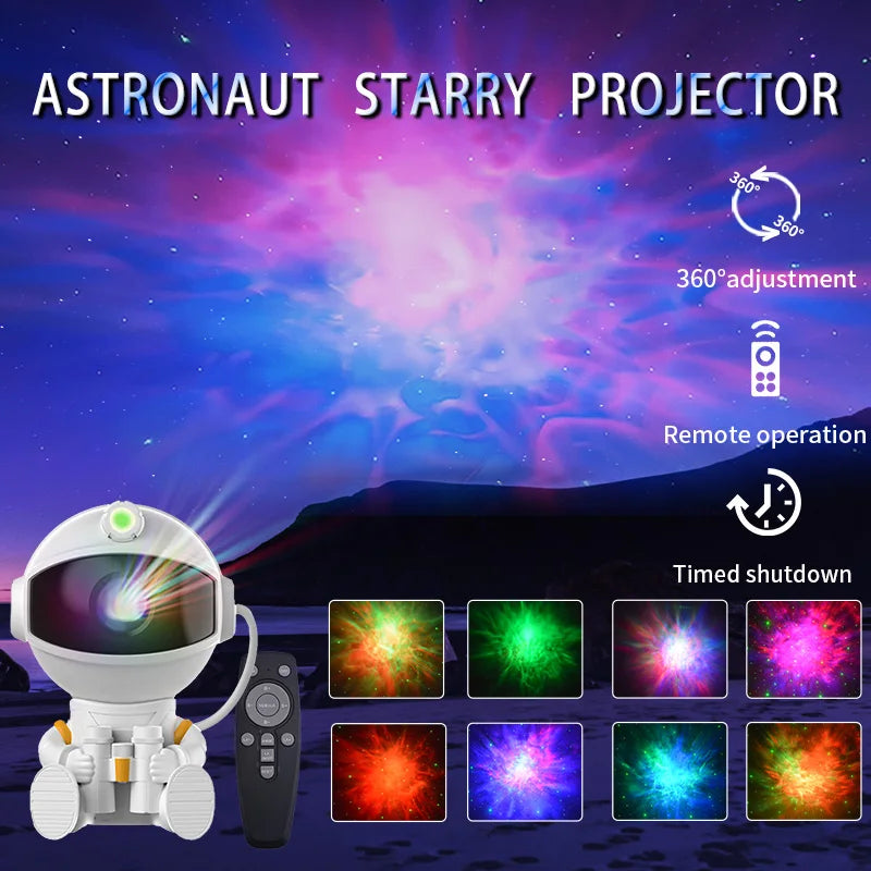 Astronaut Galaxy Projector Night Light